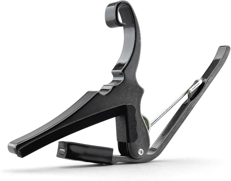 Kyser Quick-Change Guitar Capo for 6-string acoustic guitars, Black Chrome, KG6BCA - Image 2