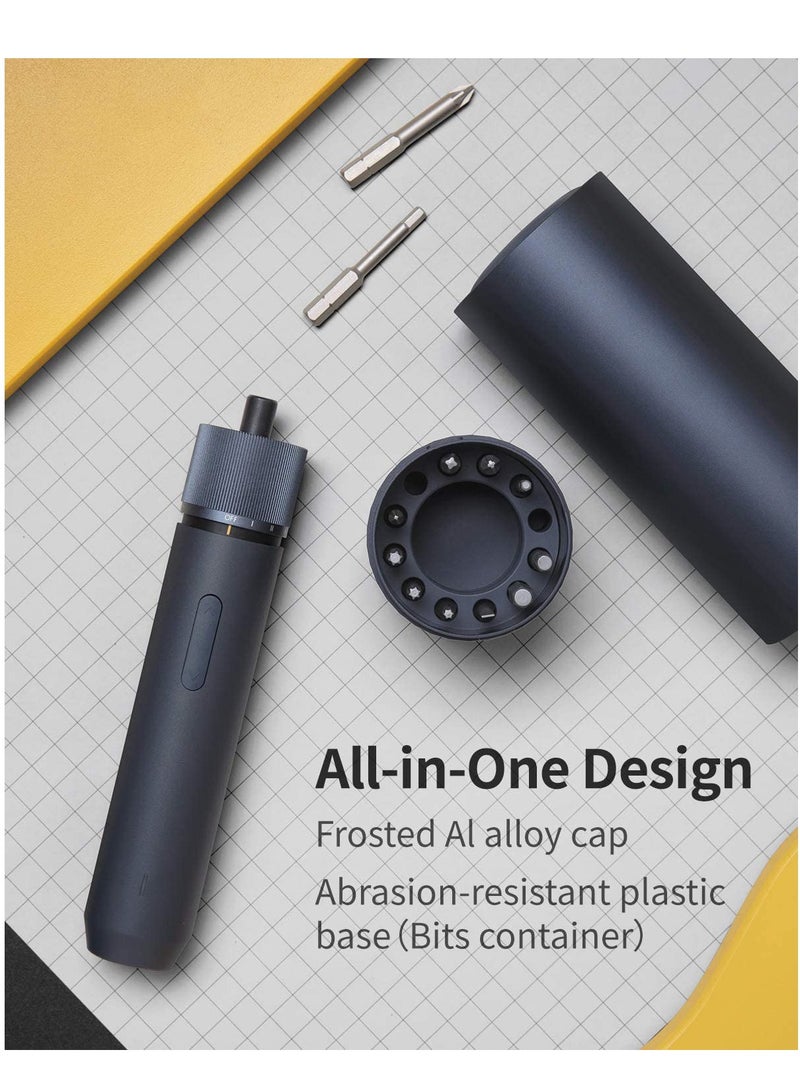 SOLARAE Electric Screwdriver, 3.6V Cordless Screwdrive Set, All-in-One Design, USB-C Charging Cable, Manual & Electric, LED Shadowless Light, 3 Torque, 5N.m 1500mAh, 12Pcs Bit for Electrical Repairs - Image 2