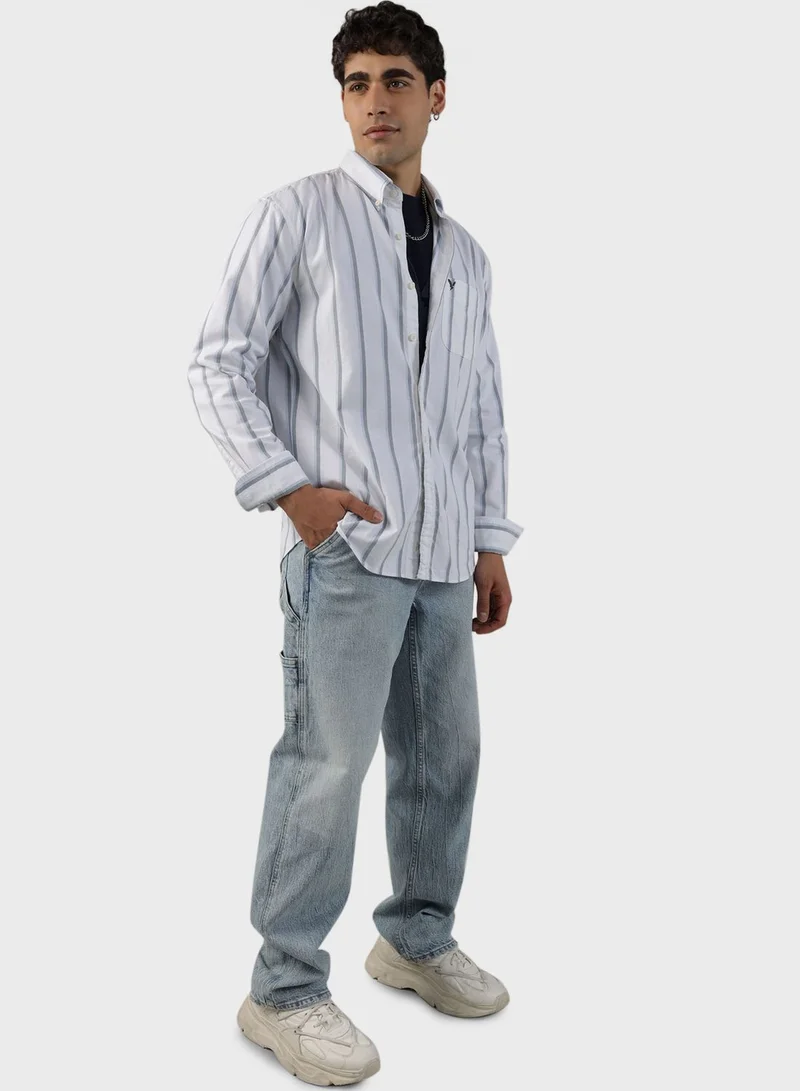 American Eagle Striped Classic Fit Shirt