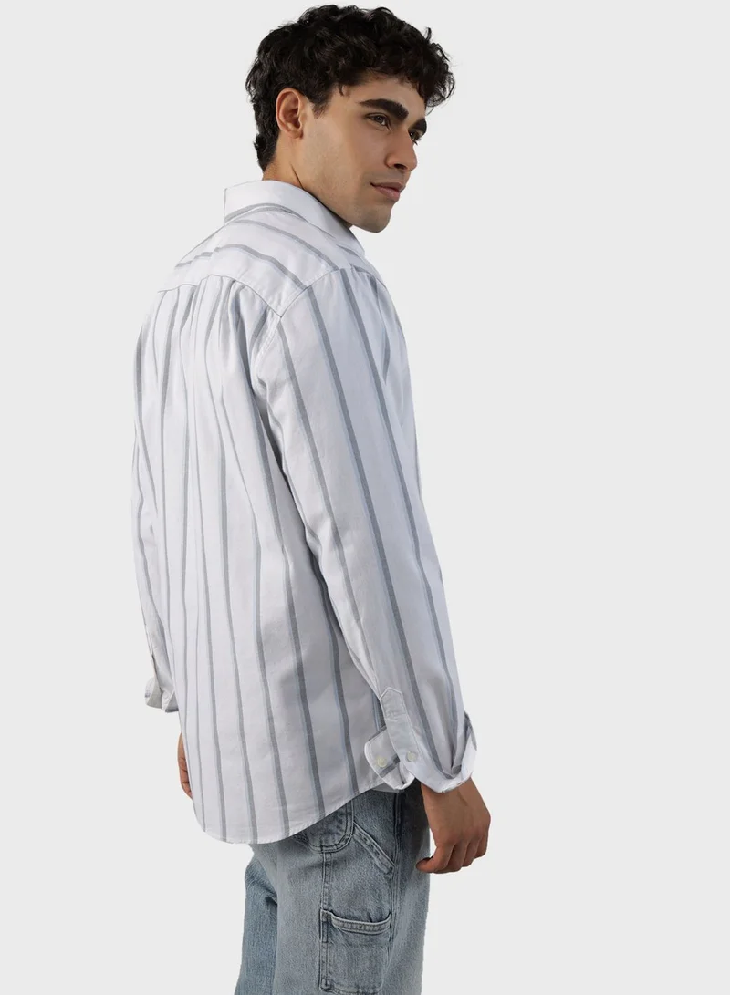 American Eagle Striped Classic Fit Shirt