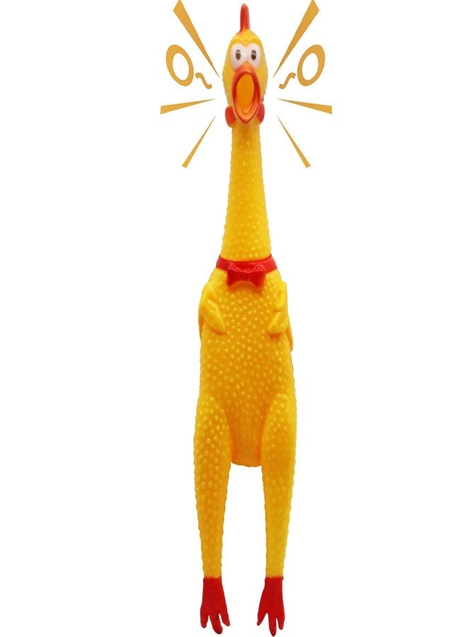 Agirav Natural Latex Rubber (Squeaky Chicken) Dog Chew Toy | Suitable for Puppy, X-Small to Small Dogs (0-10kgs) | Durable, Animal Design, Fetch & Chew Toy(Pack of 1) - Image 1