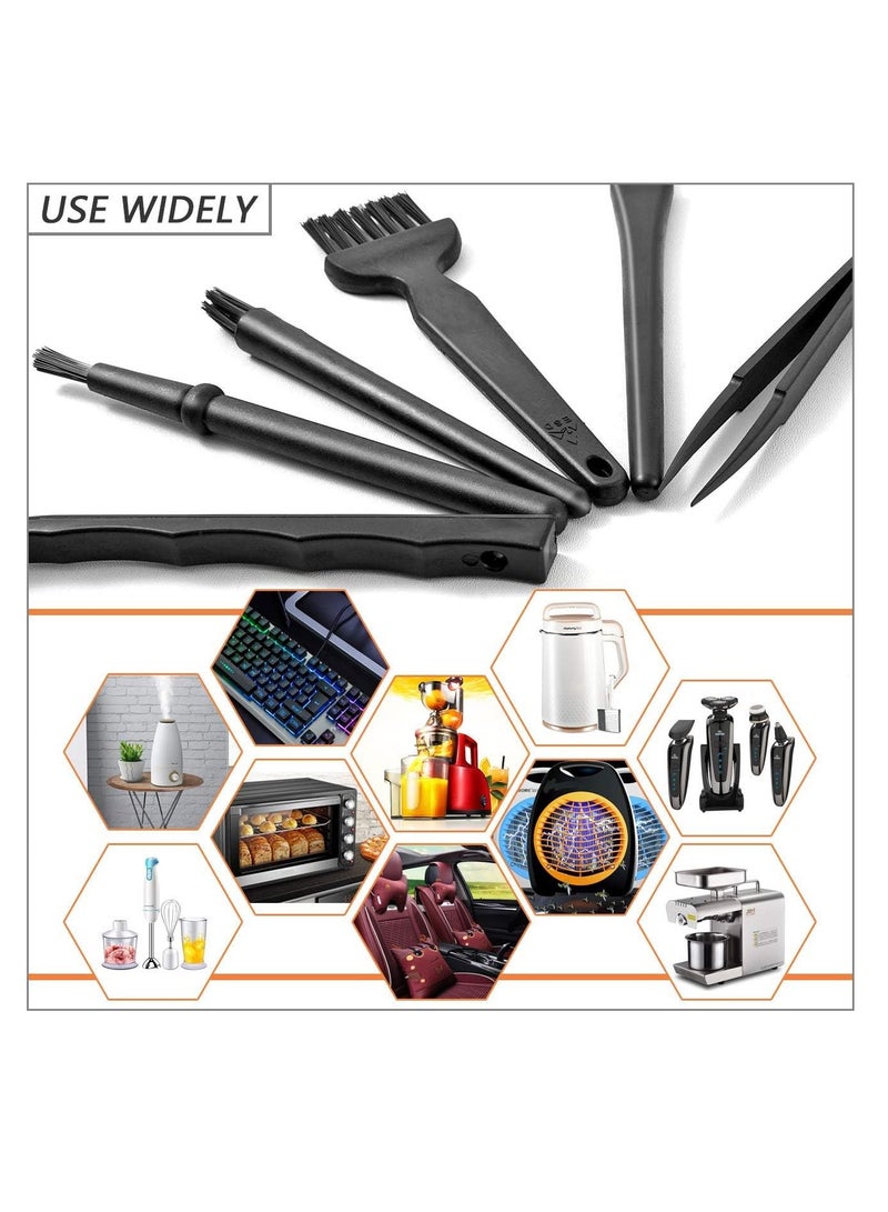 إي سي في في مجموعة فرش تنظيف لوحة مفاتيح الكمبيوتر الصغيرة المحمولة المصنوعة من النايلون بمقبض بلاستيكي مضاد للكهرباء الساكنة من ECVV - Image 2