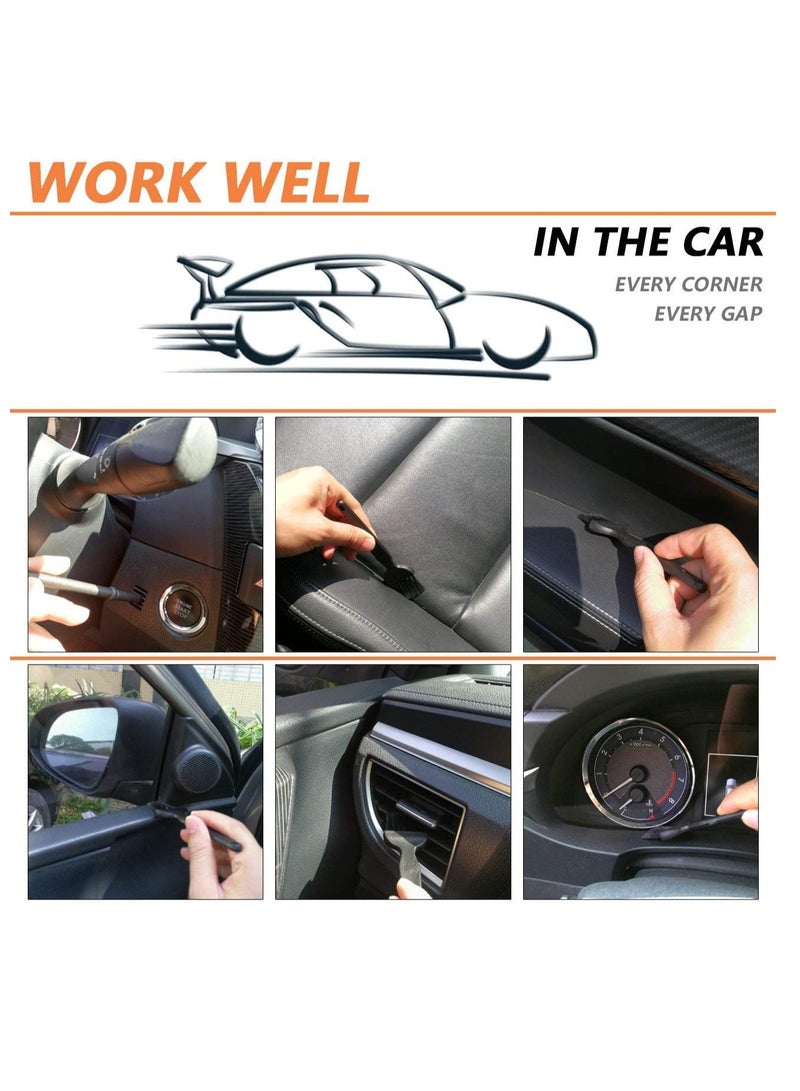 إي سي في في مجموعة فرش تنظيف لوحة مفاتيح الكمبيوتر الصغيرة المحمولة المصنوعة من النايلون بمقبض بلاستيكي مضاد للكهرباء الساكنة من ECVV - Image 3