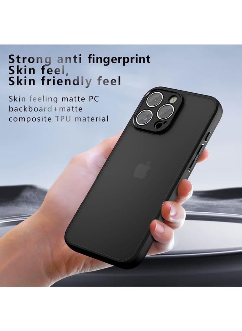 CaseNeo - Case Compatible with iPhone 16 Pro Max, Shockproof, Non-slip, Scratch-resistant, Anti-fingerprint Bumper Protective Case, Case Compatible with iPhone 16 Pro Max (Black) - Image 1
