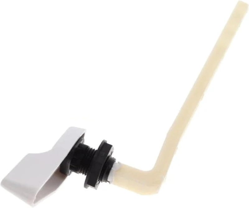 Mansfield 40 Left-Hand Front Mount Toilet Tank Lever - Compact 7-Inch ABS Arm - Fits Models 11, 21, 26, 160, 161, 165, 170, 171, 175, 180, 190 – White Plastic Handle - Image 4
