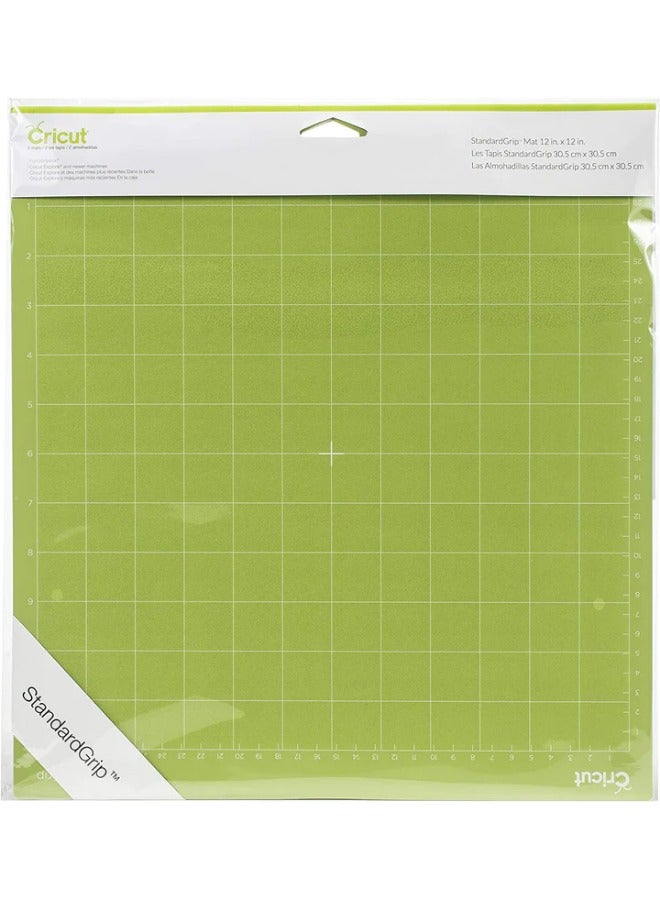 CRICUT STANDARD GRIP, 12"X12", 2 MATS, GREEN - Image 2