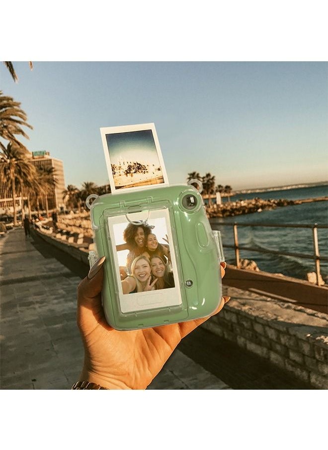 Ocean - Hard Case For Fujifilm Instax Mini 11 Instant Camera With Adjustable Strap Clear - Image 1