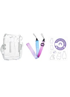 Ocean Hard Case For Fujifilm Instax Mini 11 Instant Camera With Adjustable Strap Clear  - Image 2