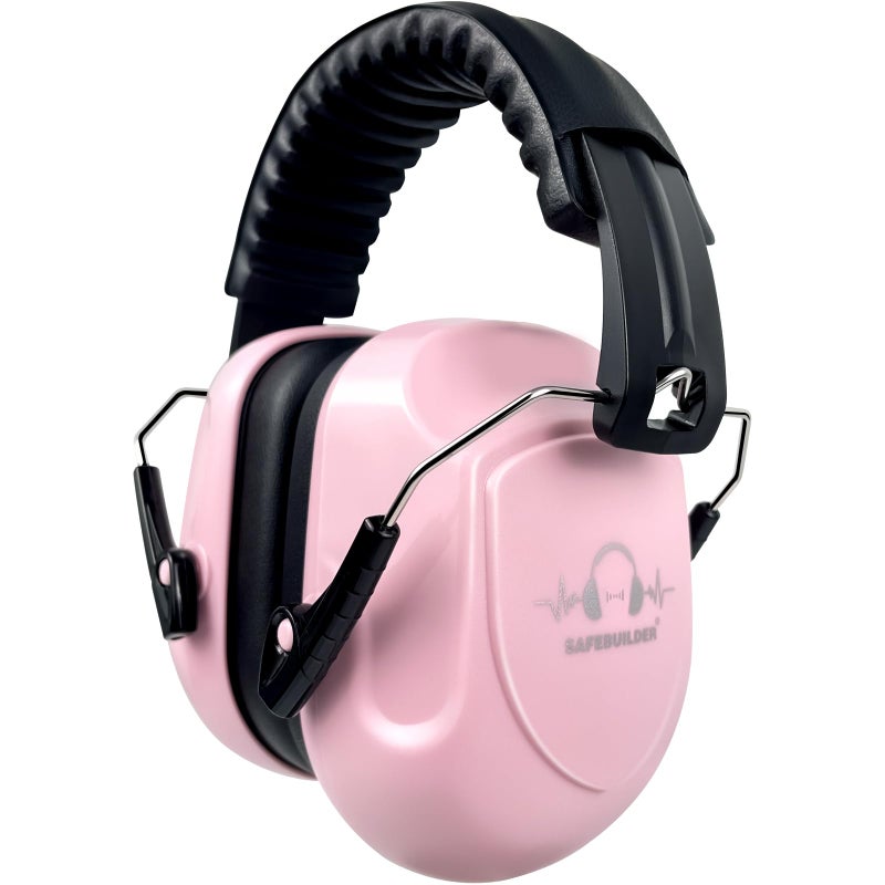 SAFEBUILDER Safety Ear Muffs 33dB Noise Reduction Earmuffs For Girls Sound Proof For Sleeping Working Shooting Industrial (1, 1-Pink) - Image 1
