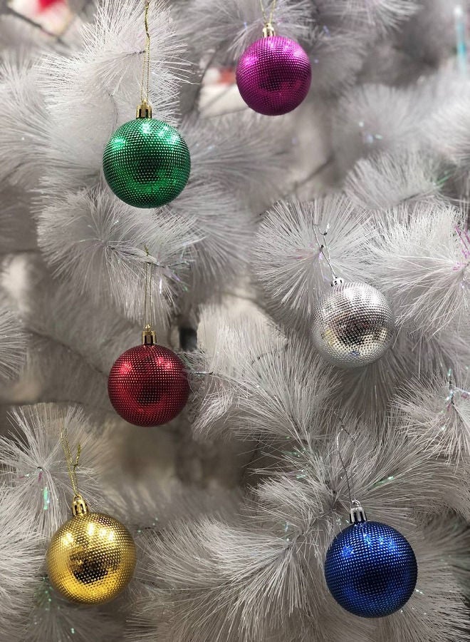 Tree Ornament - Glitter Balls Pack 6 Cm - 6 Pcs - Image 2
