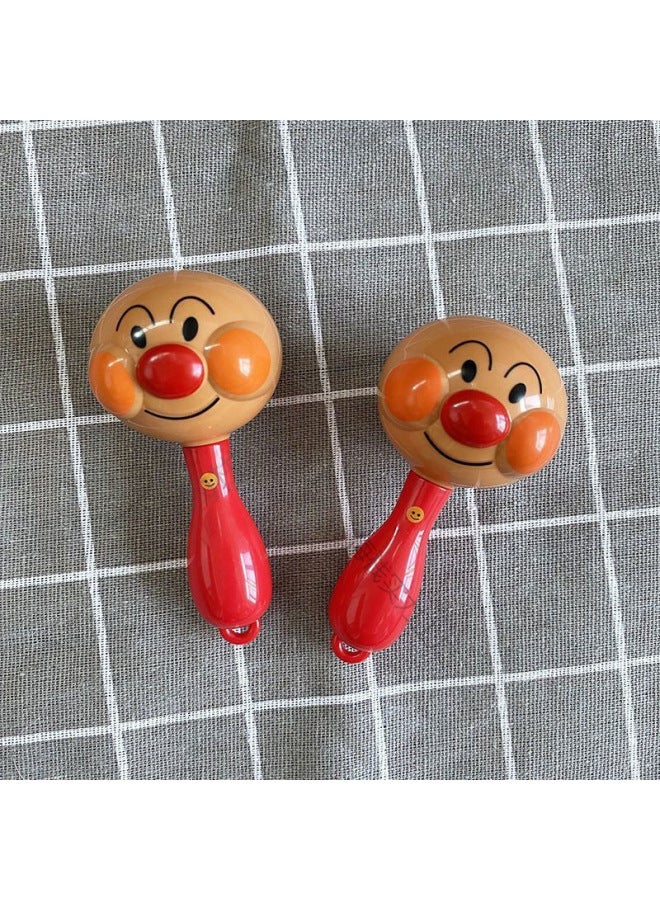 Bread Superman Baby Hand Rattle Sand Hammer Rattle-Month Grasping Toy For Toddlers-Colour:❥❣1 Sand Hammer + Rattle + Manha Ball❣❥ - Image 2