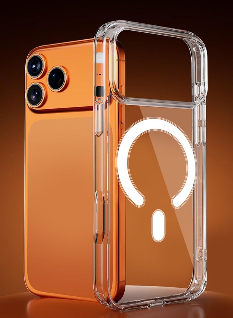 Magnetic Clear Case for iPhone 17 Pro Max MagSafe Compatible Shockproof TPU Drop Protection Slim Transparent Cover - Image 5
