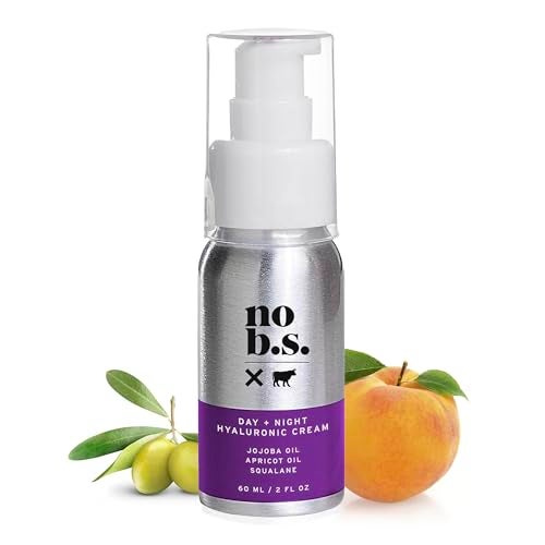 NO B. S. NO BAD STUFF No Bad Stuff - Day & Night Hydrating Cream for Face, Hyaluronic Acid, Jojoba Oil, Apricot Oil & Squalane, Face Cream for All Skin Types, Travel Size, Vegan & Gluten Free, 2 FL Oz - Image 1