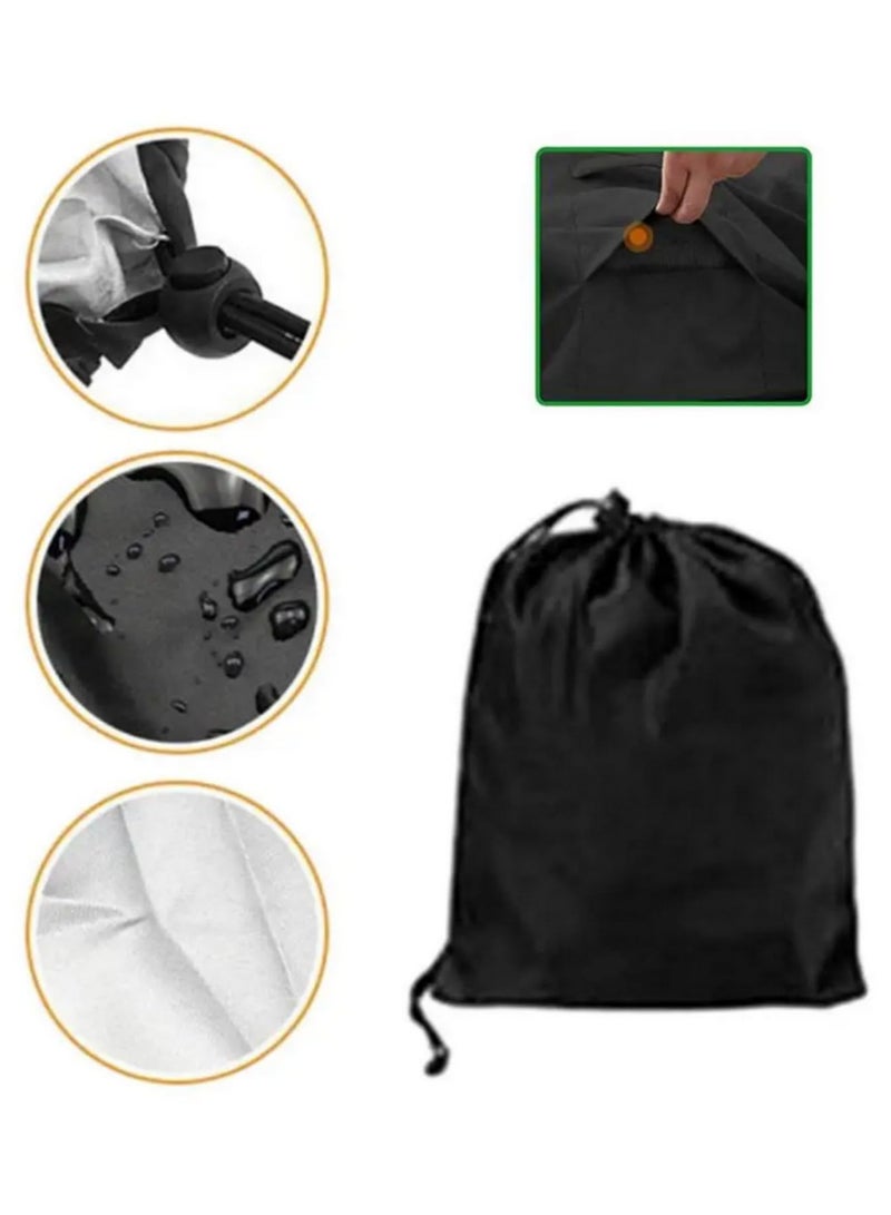 Generic Waterproof Punching Bag Cover Durable Oxford Cloth Dustproof Protective Cover for Freestanding Heavy Bag with Zipper Design Reinforced Handles for Boxing Sandbag Training 34.04 x 147.83in - Image 3