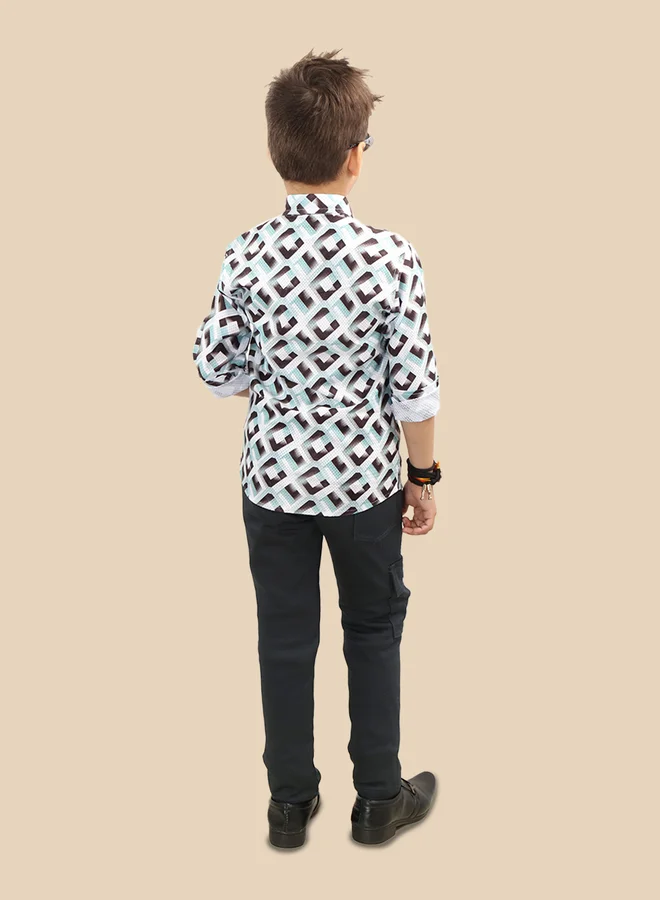 Ts Trends Ts Trends Printed Buttoned Shirt and Pant Set