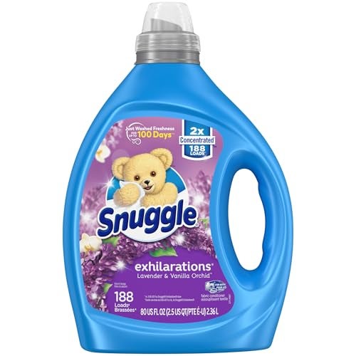 Snuggle Exhilarations Liquid Fabric Softener, Lavender and Vanilla Orchid, 2X Concentrated, 188 Loads - Image 3