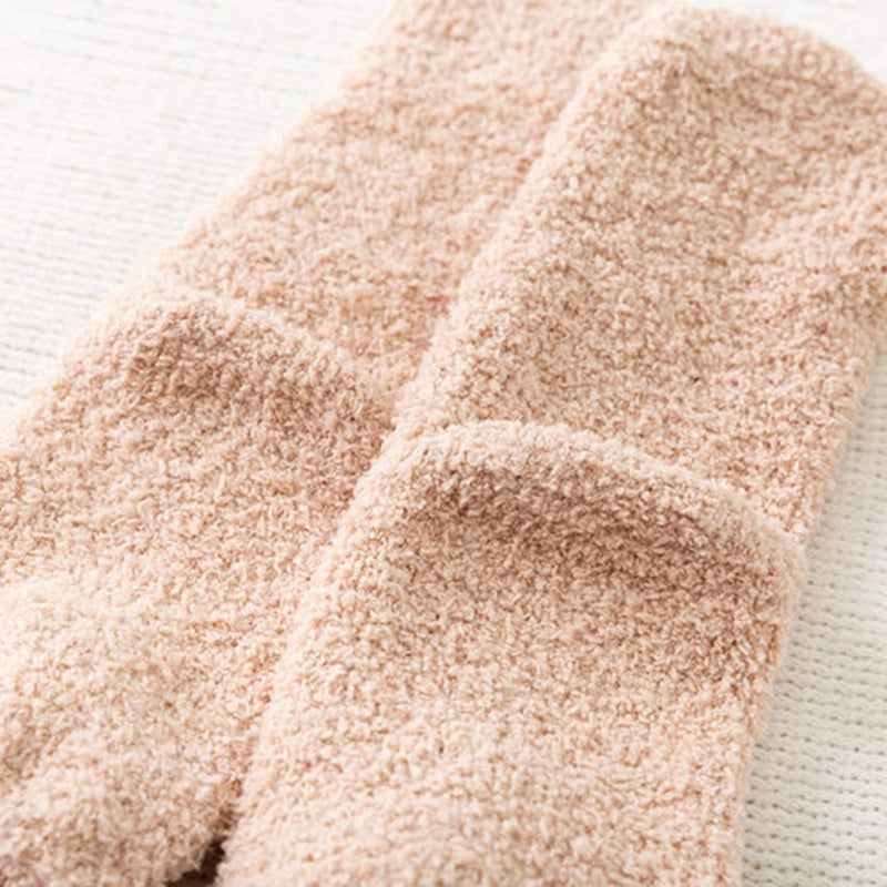 Winter Fluffy Socks Slipper Socks Home Socks Cartoon Embroidery 3D Rabbit Ears Thermal Socks Sleep Socks - Image 5