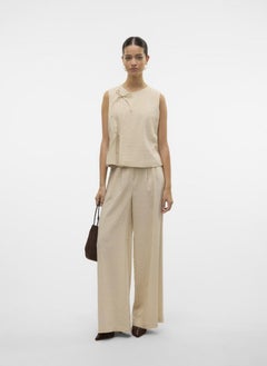 VERO MODA Pleated High Waist Plazzo Pants  - Image 5
