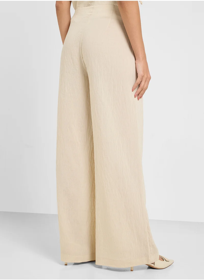 فيرو مودا Pleated High Waist Plazzo Pants