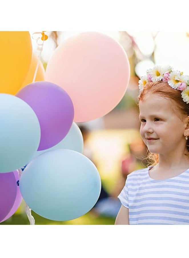 Olliwon 100PCS Macaron Candy Colored Latex Party Balloons for Any Occasion Arch balloon tower for parties - Image 5