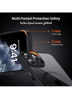 UCHUANG iPhone 11 Pro MagSafe Case Cover Slim thin Anti-Yellow Shockproof Protection Hard Scratch-Resistant Back Grade Clear Case for Apple iPhone 11 Pro 5.8 inch - Black  - Image 5