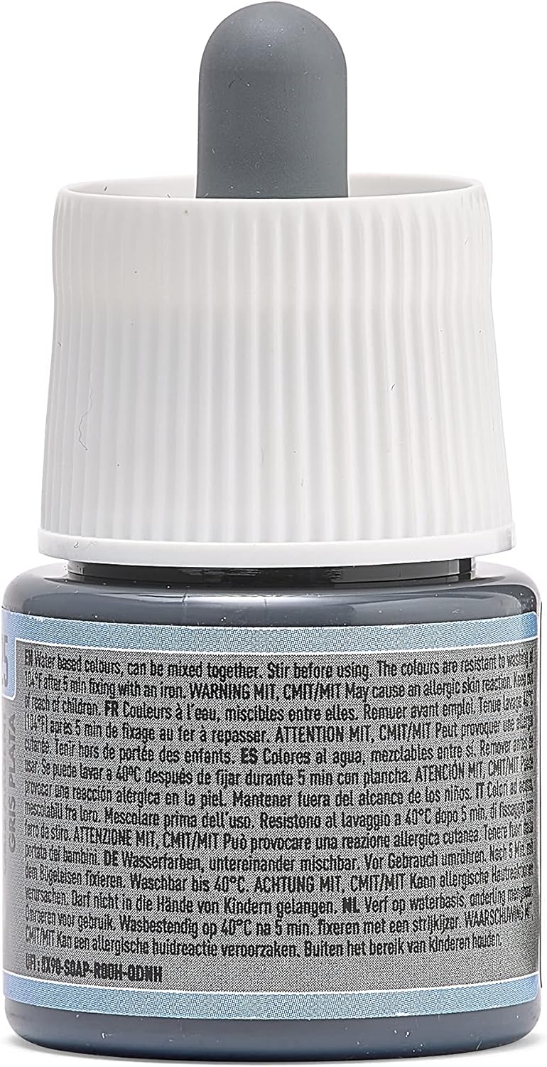 Pebeo Setasilk Silk Painting Bottle - 45 ml, Silver Grey - Image 2