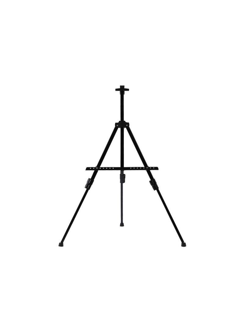 GGOOT Painting Easel, Portable Foldable Metal Painting Sketch Easel 10cm to 85cm Adjustable Height Tripod Stand Poster Board Display Easel for Artist Painters - Image 1