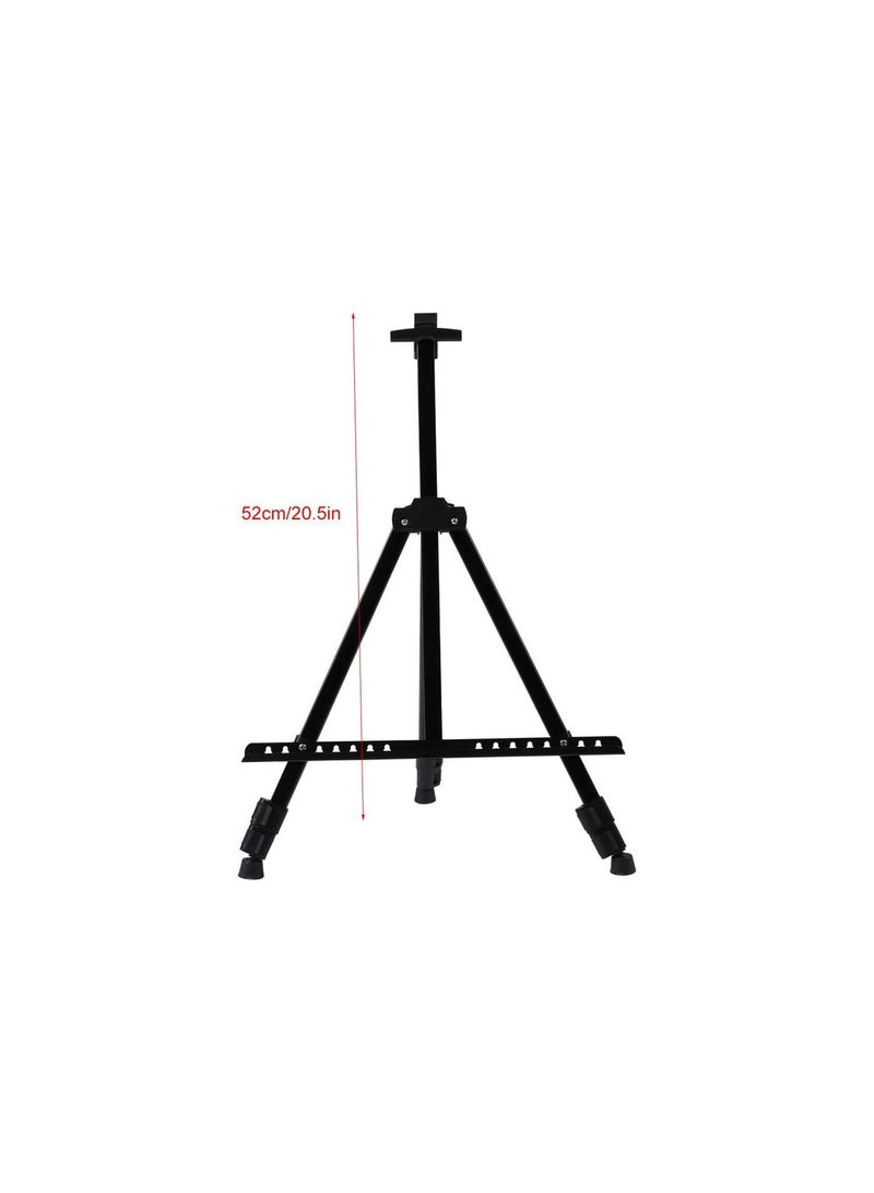 GGOOT Painting Easel, Portable Foldable Metal Painting Sketch Easel 10cm to 85cm Adjustable Height Tripod Stand Poster Board Display Easel for Artist Painters - Image 5