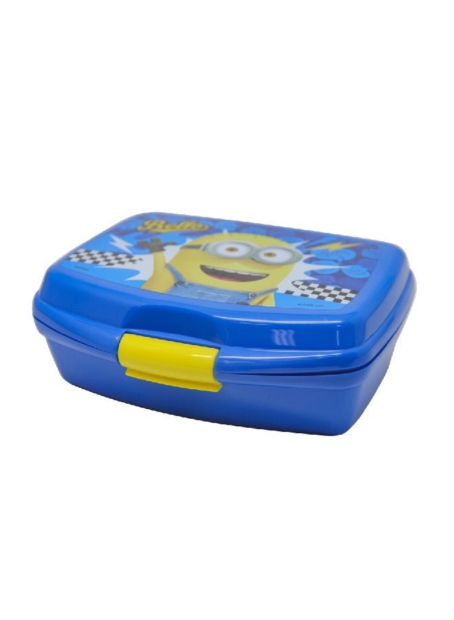 First Kid Minions The Rise of Gru High Quality Durable Rectangular Lunch Box for Kids Blue 6 x 14 x 17 cm 112-30-0810 - Image 3