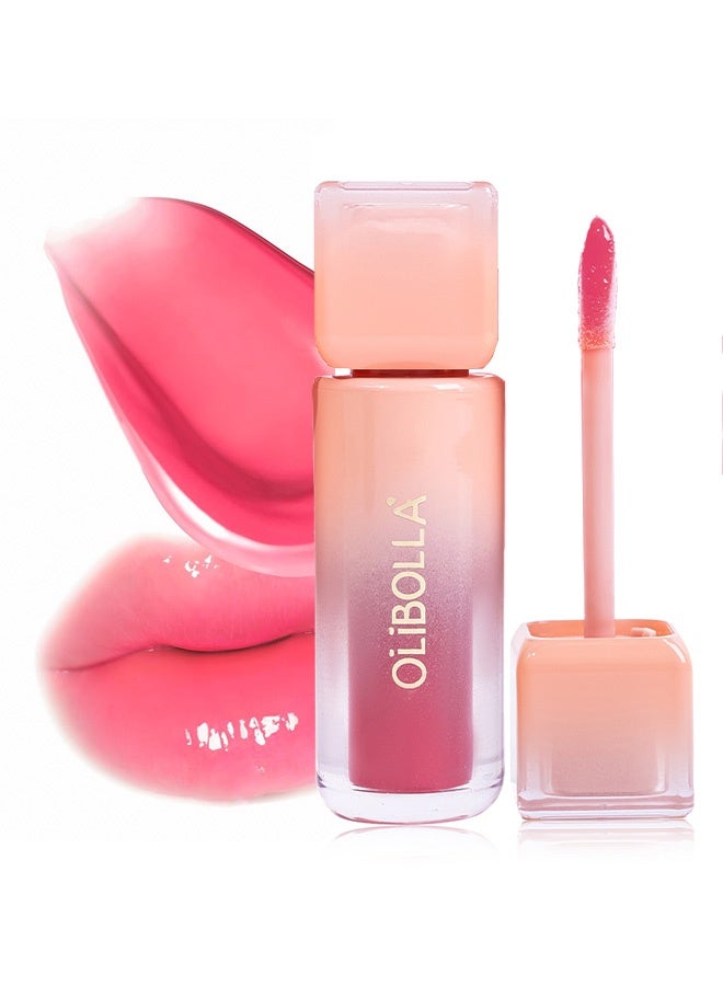 OLIBOLLA Jelly Tinted Glow Tint , Hydrating Lip Gloss with Long-Lasting Moisture, Lip Stain, Lightweight, Radiant Shine, Perfect for Daily Use #02 - Image 1