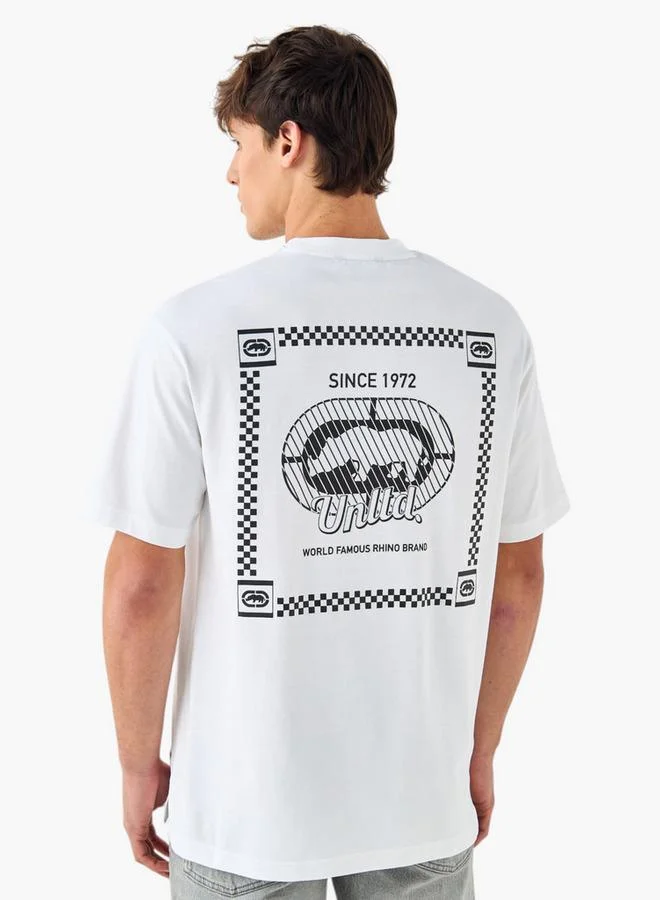 Ecko Unltd. Ecko Unltd Printed Crew Neck T-shirt with Short Sleeves