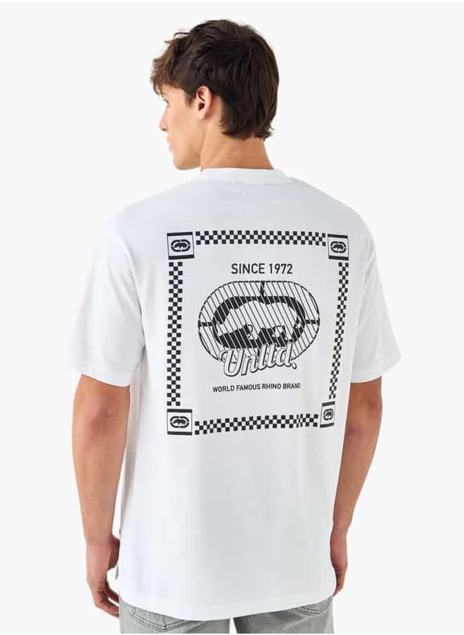 Ecko Unltd. Ecko Unltd Printed Crew Neck T-shirt with Short Sleeves