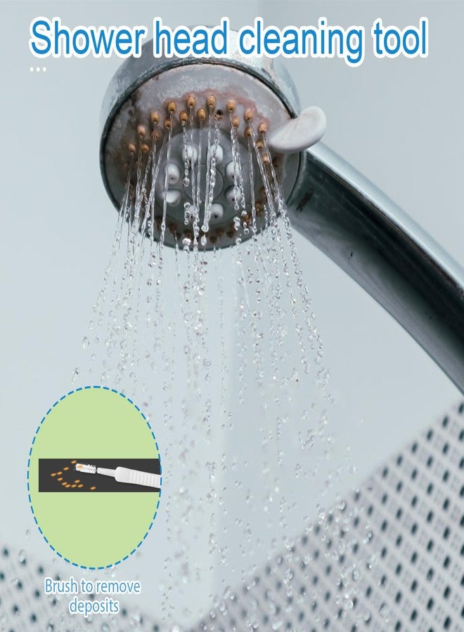 lasuroa Multi-Size Shower Head Cleaning Tool Kit, 2 Styles Showerhead Cleaner Brush Unclogging Picks for Bathroom Tiny Nozzle Openings & Small Hole Gaps - Image 5
