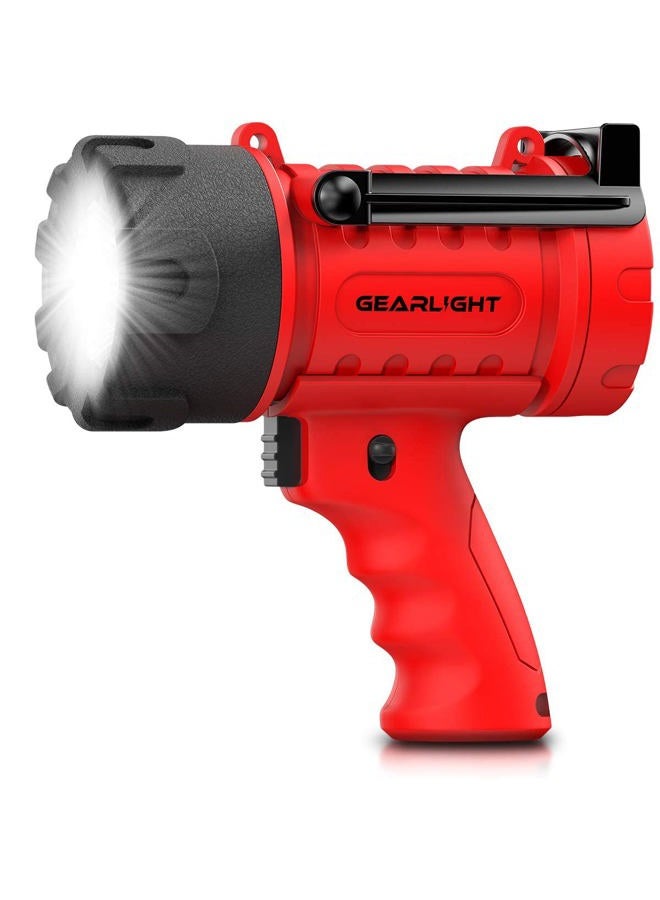 GearLight Waterproof LED Spotlight Flashlight Father's Day Gifts for Dad - High Lumen Spot Light for Outdoor Camping Accessories, Boating Gifts for Men, Husband, Floating Handheld Flash Lights - Image 1
