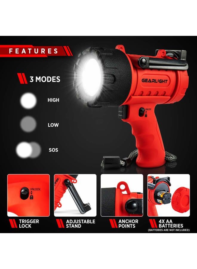 GearLight Waterproof LED Spotlight Flashlight Father's Day Gifts for Dad - High Lumen Spot Light for Outdoor Camping Accessories, Boating Gifts for Men, Husband, Floating Handheld Flash Lights - Image 4