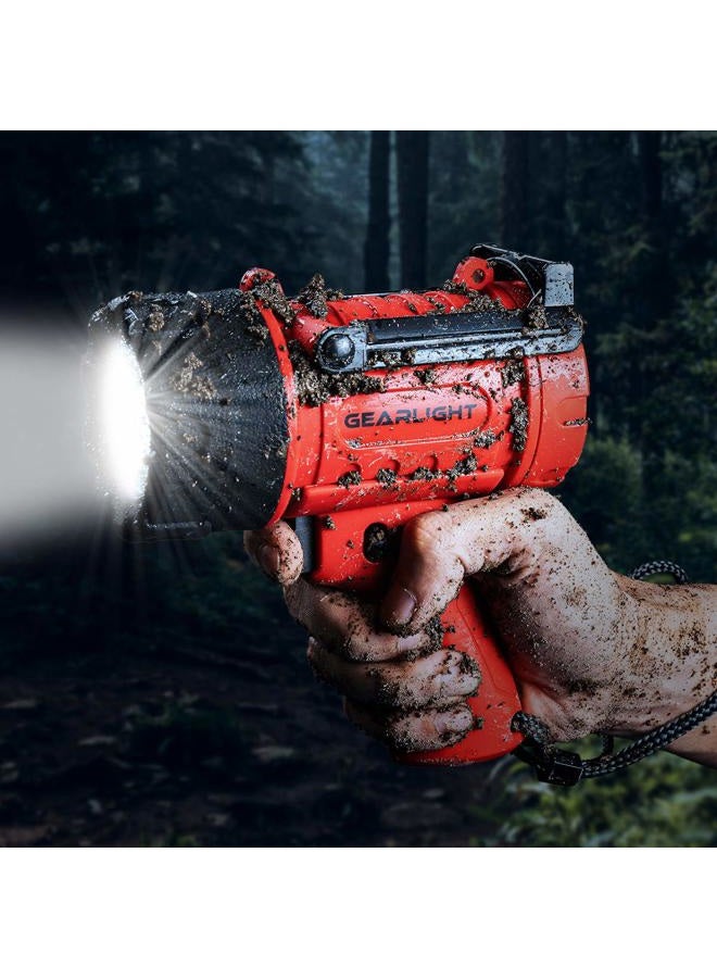 GearLight Waterproof LED Spotlight Flashlight Father's Day Gifts for Dad - High Lumen Spot Light for Outdoor Camping Accessories, Boating Gifts for Men, Husband, Floating Handheld Flash Lights - Image 2