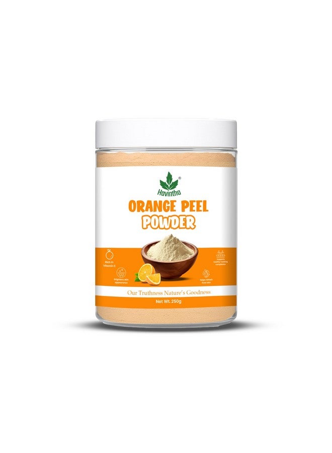 Havintha Natural Orange Peel Powder (Santra Chilka) for Glowing Skin & Hair Care | 100% Pure & Chemical-Free Face Pack | Helps Sun-Dried, Remove Tan, Acne & Blemishes | Herbal Skin Brightening Powder - 227gm - Image 1