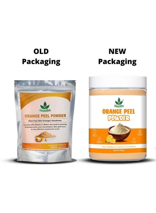 Havintha Natural Orange Peel Powder (Santra Chilka) for Glowing Skin & Hair Care | 100% Pure & Chemical-Free Face Pack | Helps Sun-Dried, Remove Tan, Acne & Blemishes | Herbal Skin Brightening Powder - 227gm - Image 2