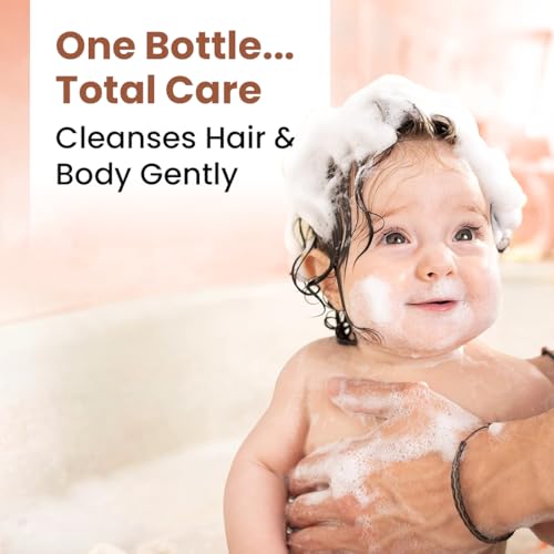 tütots Baby Body Wash and Shampoo 200ml - Head to Toe Baby Wash for Bath with Aloe Vera, Vitamin E, Basil Oil - Mildly Scented - Image 4