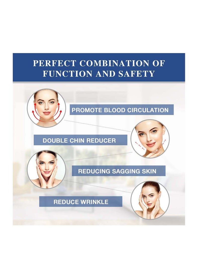 SYOSI Breathable Face Slimming Strap, Face Lift Strap, Reusable Face Lifting Bandage Pain-Free Jawline Shaping Band, V Line Shaping Face Masks, Anti-Sagging-Aging-Wrinkle-Snore Belt for Women |White  - Image 3