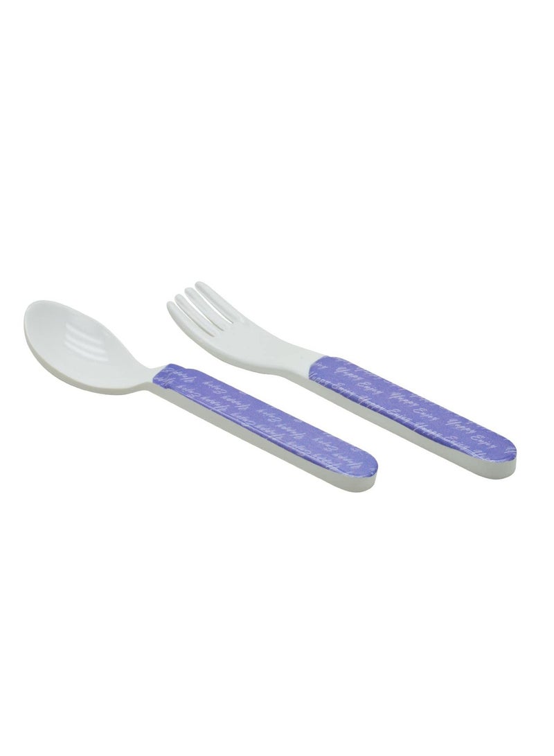 دينويل طقم ملعقة وشوكة للأطفال وقت الدراسة - Image 2