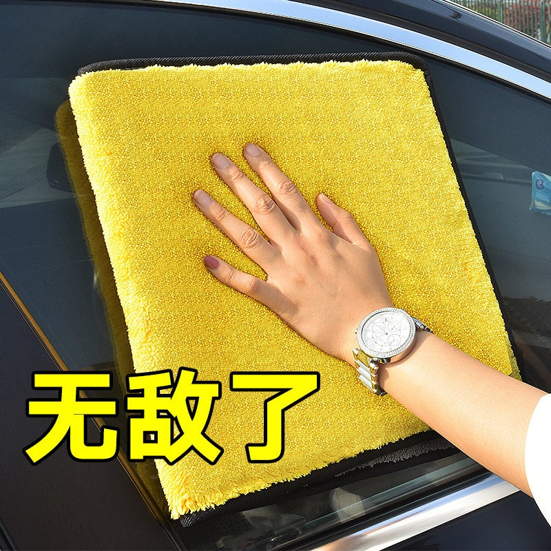 Car Cleaning Cloth Absorbs Water, Thickened, Leaves No Marks, Traceless Fiber Car Wash Towel, Cleans Cars, Beauty Care, Quick-Drying - Image 4
