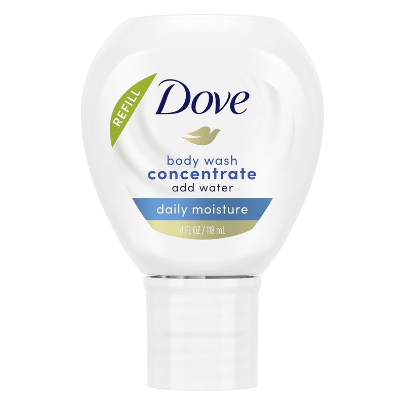 Dove Concentrate Refill For Instantly Soft Skin And Lasting Nourishment Daily Moisture Refill For Use Reusable Bottle 4 Fl Oz