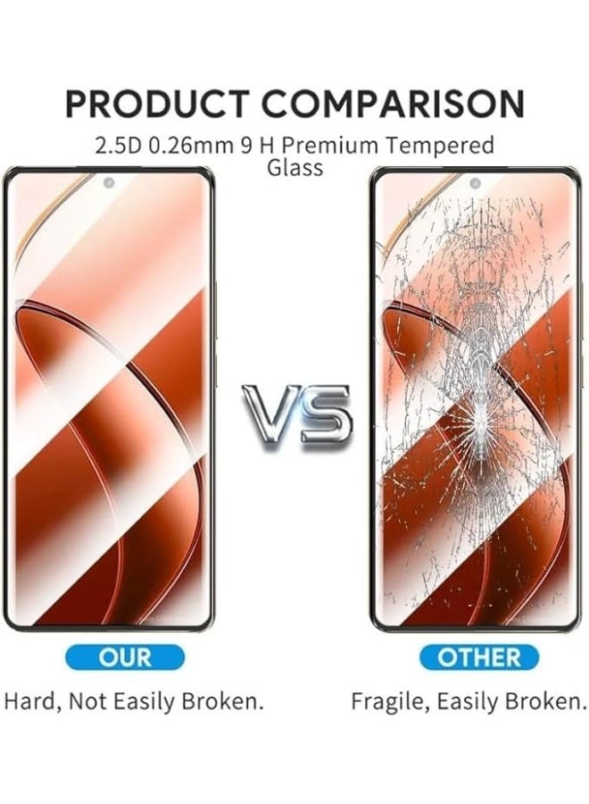 Screen Protector for Realme P1 Pro 5G, Tempered Glass Screen Saver Premium HD Protective, Scratch Resistant, NO-Bubble, 9H Hardness, Full Coverage Film - Image 2