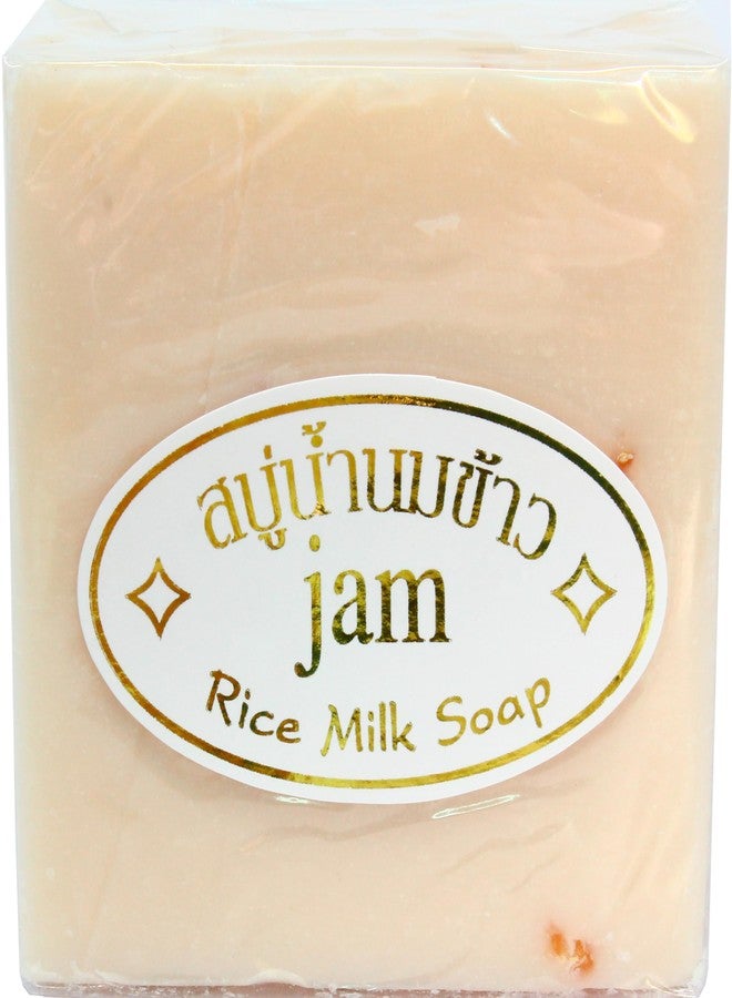 جام صابون الياسمين بحليب الأرز، مرطب طبيعي بالأعشاب مع زيت جوز الهند، للوجه والجسم من جام - Image 1