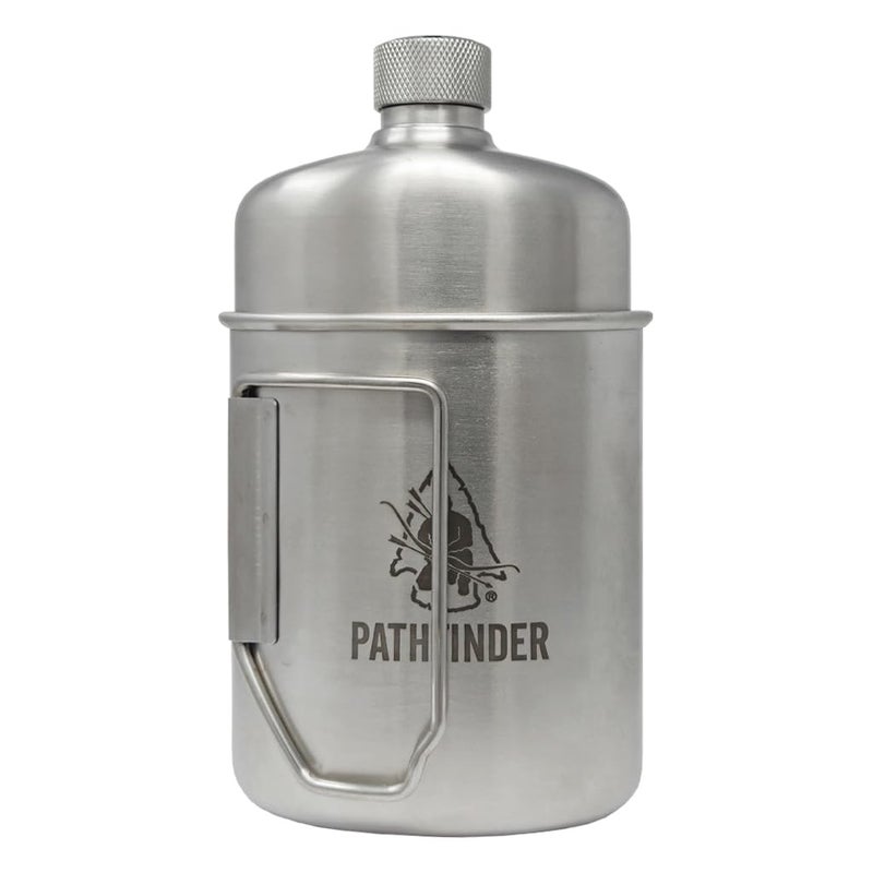 The Pathfinder School Stainless Steel Nesting Cup & M34 Scout Canteen - Survival Gear and Supplies - Bushcraft Gear Camping Essentials - Hiking Water Bottle - Camping Canteen- Backpacking Kit - Image 2