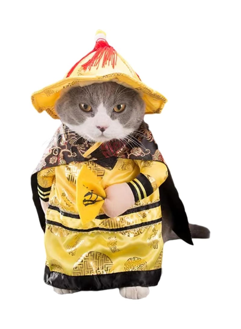 A.M Pet Chinese Emperor Princess Outfit Cosplay Costume Dog Cat Clothes - Image 1