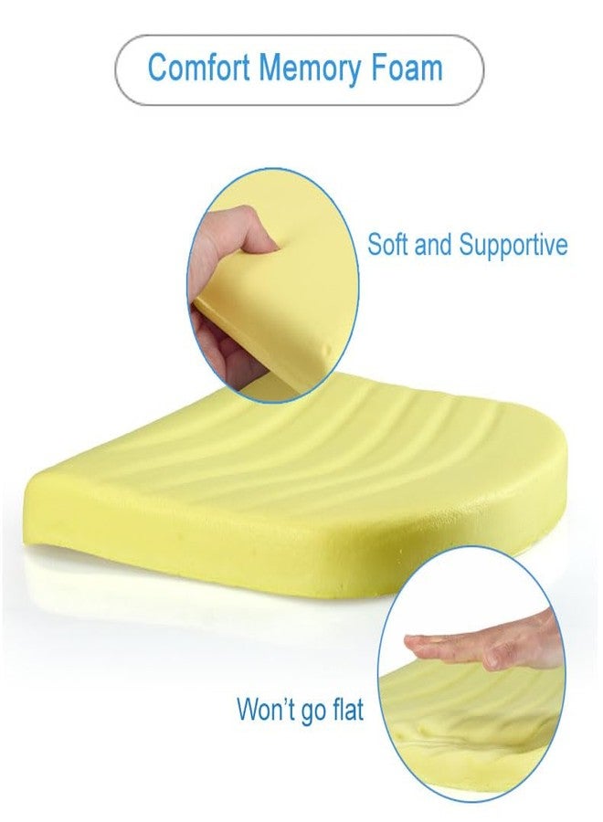 Augld 14x14 Metal Chair Cushion Set of 2 Memory Foam School Chair Cushion Small U Shape Seat Cushion Coffee - Image 4