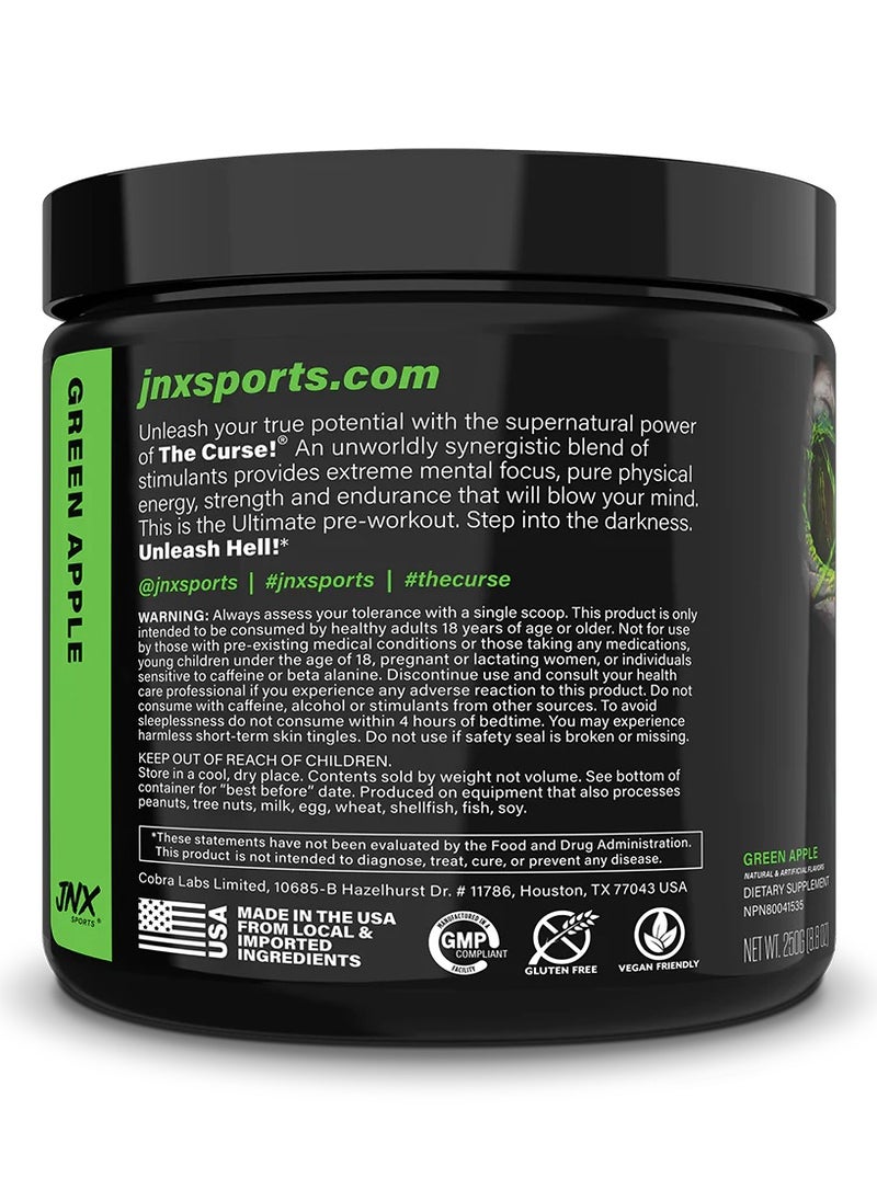 JNX Sports - The Curse! Pre-Workout Powder Green Apple - 50 Servings - Image 1