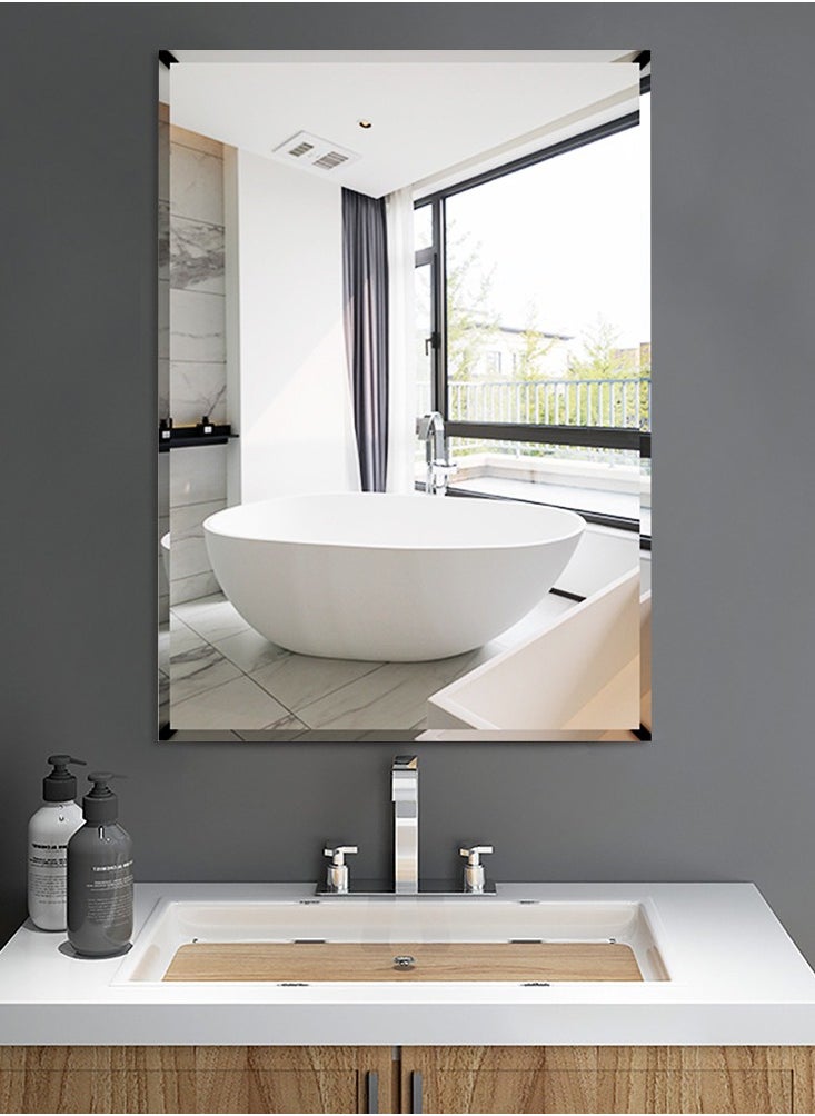 CityRiya-Long Wall Mirror Full Length Mirror Self Adhesive Mirror Full Body Mirror Wall-Mounted Bathroom Mirror Modern Large Hanging Dressing Mirror for Bedroom, Living Room  - Image 3